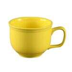 C.A.C. TG-318-SFL, 18 Oz 4.62-Inch Porcelain Sunflower Jumbo Cup, 2 DZ/CS