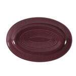 C.A.C. TG-34-PLM, 9.62-Inch Porcelain Plum Oval Platter, 2 DZ/CS
