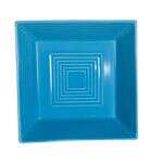 C.A.C. TG-B8-PCK, 42 Oz 8-Inch Porcelain Peacock Square Bowl, 2 DZ/CS