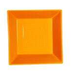 C.A.C. TG-B8-TNG, 42 Oz 8-Inch Porcelain Tangerine Square Bowl, 2 DZ/CS