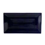 C.A.C. TG-RT13-CBU, 11.62-Inch Porcelain Cobalt Blue Rectangular Platter, DZ