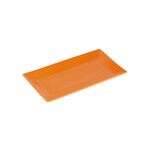 C.A.C. TG-RT13-TNG, 11.62-Inch Porcelain Tangerine Rectangular Platter, DZ
