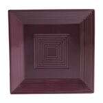 C.A.C. TG-SQ16-PLM, 10-Inch Porcelain Plum Square Plate, DZ