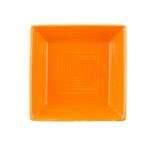 C.A.C. TG-SQ8-TNG, 8-Inch Porcelain Tangerine Square Plate, 2 DZ/CS