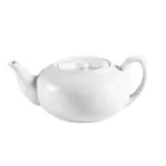 C.A.C. TPW-2, 30 Oz 8-Inch Porcelain Teapot with Flat Lid, DZ