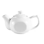 C.A.C. TPW-4, 10 Oz 6.25-Inch Porcelain Teapot with Raised Lid, 3 DZ/CS