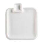 C.A.C. TRY-SQ9, 9-Inch Porcelain Square Plate, 2 DZ/CS