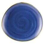 C.A.C. TUS-16-BLU, 10.37-Inch Porcelain Starry Night Blue Dessert Plate, DZ