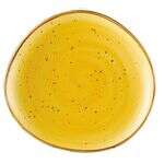 C.A.C. TUS-21-SFL, 12.25-Inch Porcelain Sunflower Dessert Plate, DZ