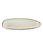 C.A.C. TUS-614-BGE, 13-Inch Porcelain Beige Dessert Platter, DZ