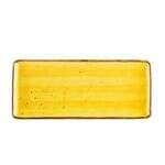 C.A.C. TUS-RT13-SFL, 12-Inch Porcelain Sunflower Rectangular Platter, DZ