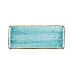 C.A.C. TUS-RT41-TQS, 14-Inch Porcelain Turquoise Rectangular Platter, DZ