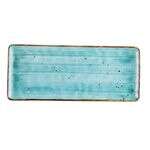 C.A.C. TUS-RT61-TQS, 16-Inch Porcelain Turquoise Rectangular Platter, DZ