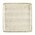 C.A.C. TUS-SQ16-BGE, 10-Inch Porcelain Beige Square Dessert Plate, DZ