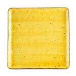 C.A.C. TUS-SQ21-SFL, 12-Inch Porcelain Sunflower Square Plate, DZ