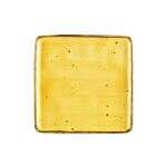 C.A.C. TUS-SQ8-SFL, 8.25-Inch Porcelain Sunflower Square Plate, 2 DZ/CS