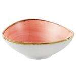 C.A.C. TUS-TB5-CRL, 6 Oz 4.75-inch Coral Triangular Bowl, 3 DZ/CS