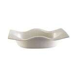 C.A.C. WB-10, 22 Oz 10-Inch Porcelain Wavy Edge Rectangular Bowl, DZ
