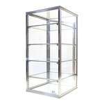 Carib 8H, 12x20-Inch 5-Compartment Upright Display Case with Hinged Door