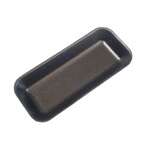 CKF 1.5BK, 7.43x3.75x0.87-Inch #1.5 Black Foam Meat Trays, 500/PK