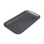 CKF 17SB, 8.25x4.5x0.5-Inch #17S Black Foam Meat Trays, 1000/PK