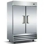 Coldline C-2FE 54-inch Double Solid Door Reach-In Freezer