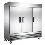 Coldline C-3FE 81-inch Triple Solid Door Reach-In Freezer