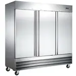 Coldline C-3RR 81-inch Triple Solid Door Reach-In Refrigerator