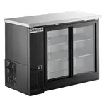 Coldline CBB-48G-SL 48-inch Black Sliding Glass Door Back Bar Cooler