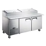 Coldline CPT-72 71-inch Refrigerated Pizza Prep Table, 9 Pans