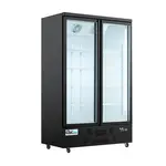 Coldline D2-B, 49-Inch Two Glass Door Merchandiser Freezer with LED Lighting, Black