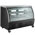 Coldline DC64-B 64-inch Black Curved Glass Refrigerated Deli Display Case