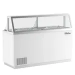 Coldline DIP-66, 68-Inch Ice Cream Dipping Cabinet Freezer, (12) Tub Capacity
