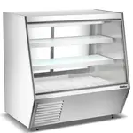Coldline HDL-60, 60-Inch Refrigerated Slanted Glass High Meat Deli Case with Rear Storage