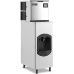Coldline ICE400-HA-BD150-22, 400 lb. Modular Half Cube Ice Machine with Ice Dispensing Bin, Air Cooled