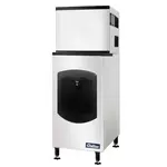 Coldline ICE550-FA-BD250-30, 550 Lb. Modular Full Cube Ice Machine with Ice Dispensing Bin, Air Cooled
