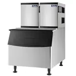 Coldline ICE800M-HA, 48-Inch 800 lb. Modular Half Cube Ice Machine with 1000 lb. Bin, Air Cooled