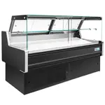 Coldline LDC48, 48-Inch Refrigerated Flat Straight Glass Meat Deli Case with Rear Storage