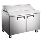 Coldline SP60 60-inch Bain Marie Sandwich Prep Table, 16 Pans
