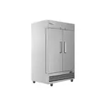 Coldline T-2RE, 54-Inch Two Solid Door S/S Commercial Reach-In Refrigerator