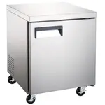 Coldline UC-27R 27-inch Undercounter Work Top Refrigerator, 6.3 Cu.Ft.
