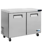 Coldline UCN-48F, 48-Inch Narrow Depth Undercounter Worktop Freezer