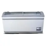 Coldline XS500YX 58-inch Curved Glass Top Display Ice Cream Freezer, 5 Baskets