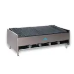 Comstock Castle ELB48, 48-inch Countertop Lava Rock Gas Charbroiler, NSF-4, ETL