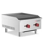 Cookline CCB-24, 24-Inch Gas Countertop Radiant Charbroiler - 60,000 BTU