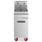 Cookline CF40-NG, Commercial 40 lb Natural Gas Deep Fryer - 90,000 BTU