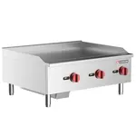 Cookline CGG-36T-HD, 36-Inch Countertop Gas Griddle with Thermostatic Controls - 90,000 BTU