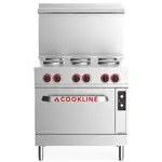 Cookline ER36-240, 36-Inch Electric Range with 6 Burners, 240V