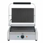 Cookline PG-1, Commercial Panini Press with Grooved Top and Bottom, 120V