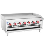 Cookline RGB-48M, 48-Inch Commercial Countertop Gas Raised Griddle Broiler Combo - 126,000 BTU